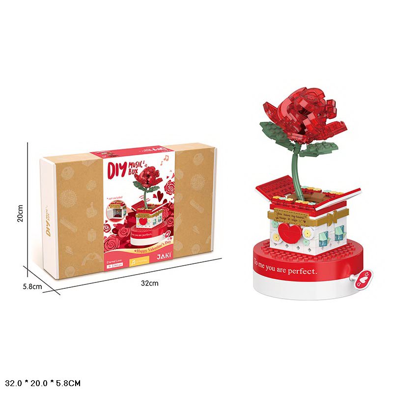 Конструктор арт. JK1310 (18шт) 262 дет. "музична скринька", у короб.32*20*5,8см