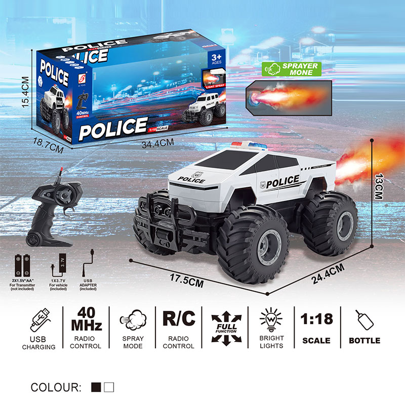 Машина р/к арт. ZJ23235-3 (24шт/2) акум.,світло,пар,у коробці 34,4*15,4*18,7см