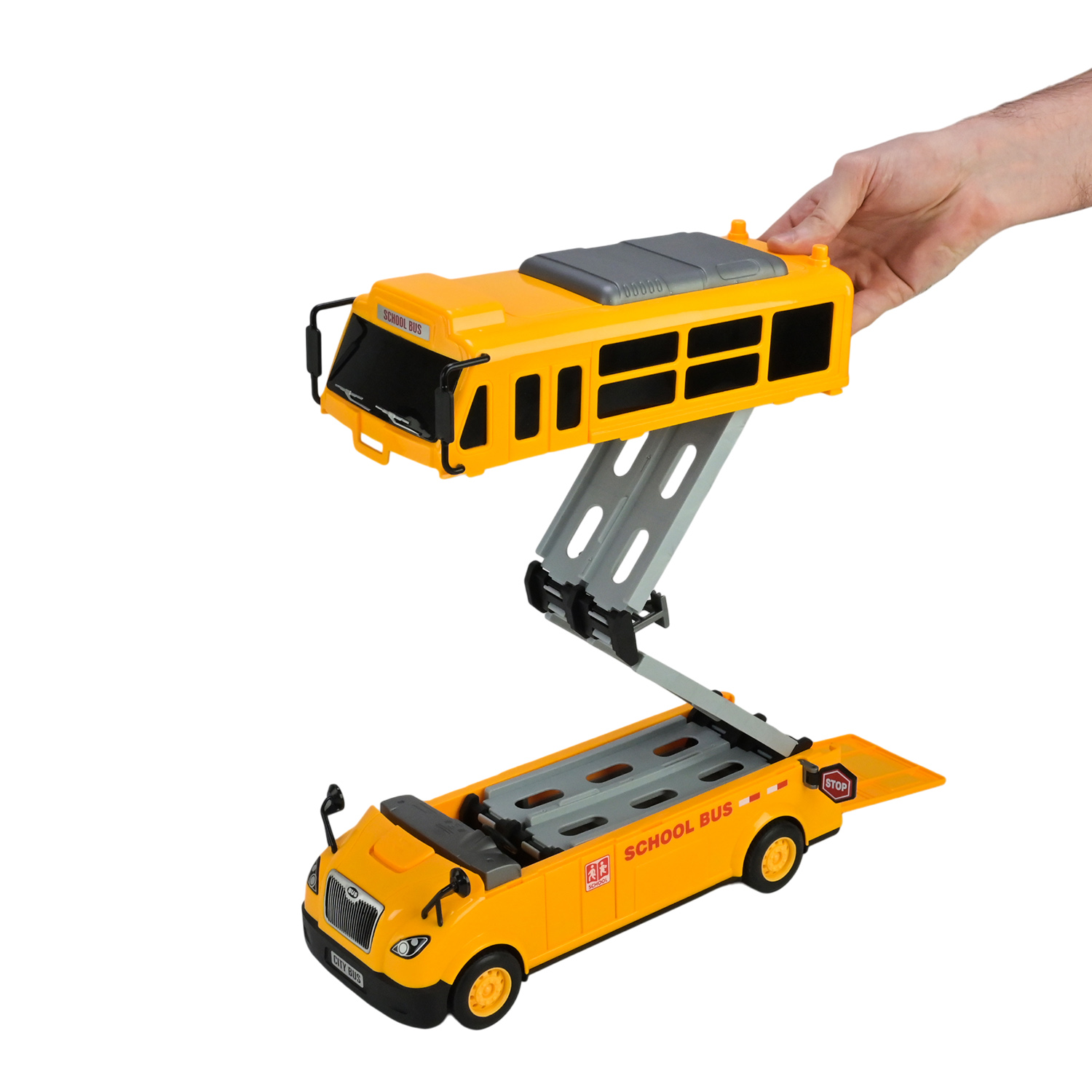 Ігровий набір арт. 8901 (18шт/2) автобус,машинки метал,трамплін, у коробці 41*30*14,5см