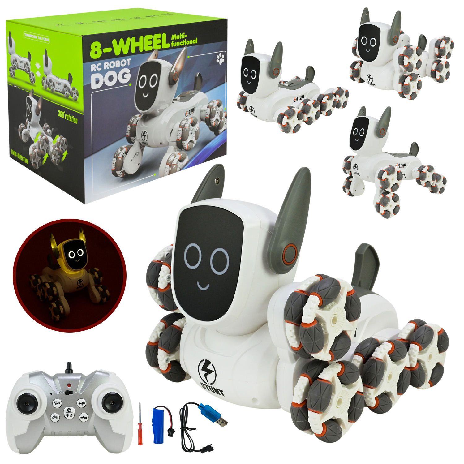 Робот-собака арт. Q193 (12шт) акум.,світло, звук, у коробці 24*20*14см