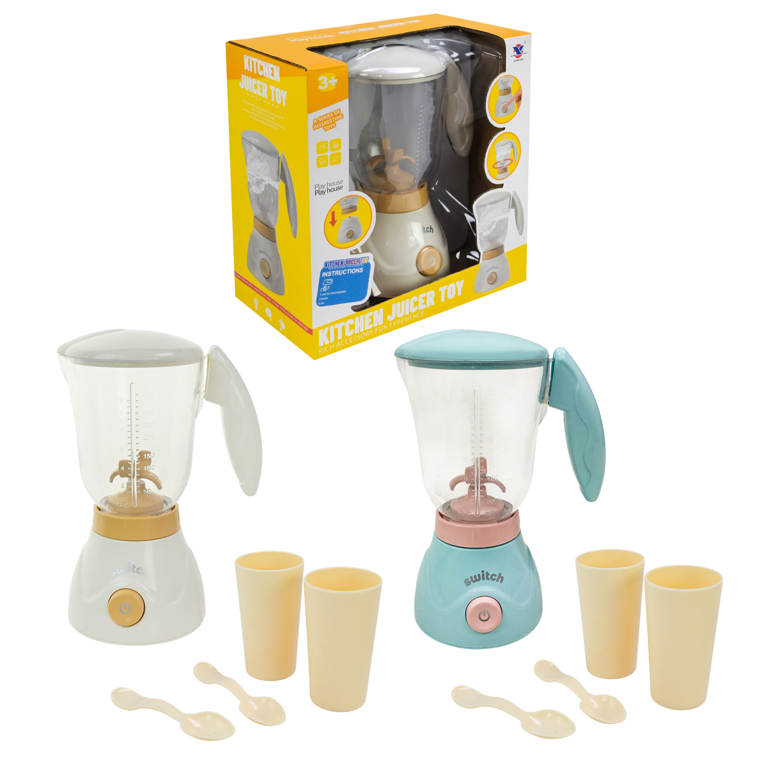 Побутова техніка арт. XS-25020 (24шт/2) батар. звук, міксер, аксес короб. 21*12*22