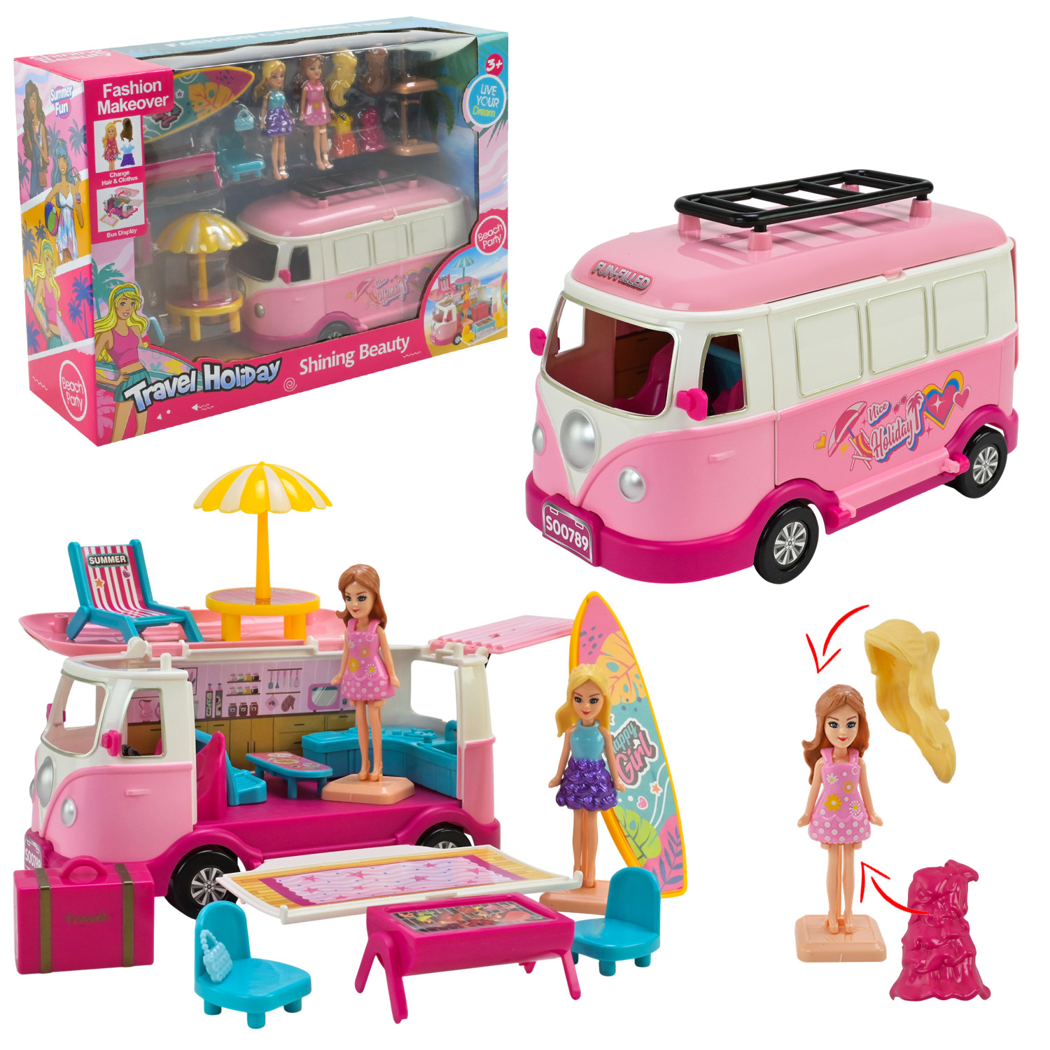 Транспорт для ляльок арт. SG-29080 (36шт) лялька, набір меблів та аксесуарів для гри короб. 34*30*26см