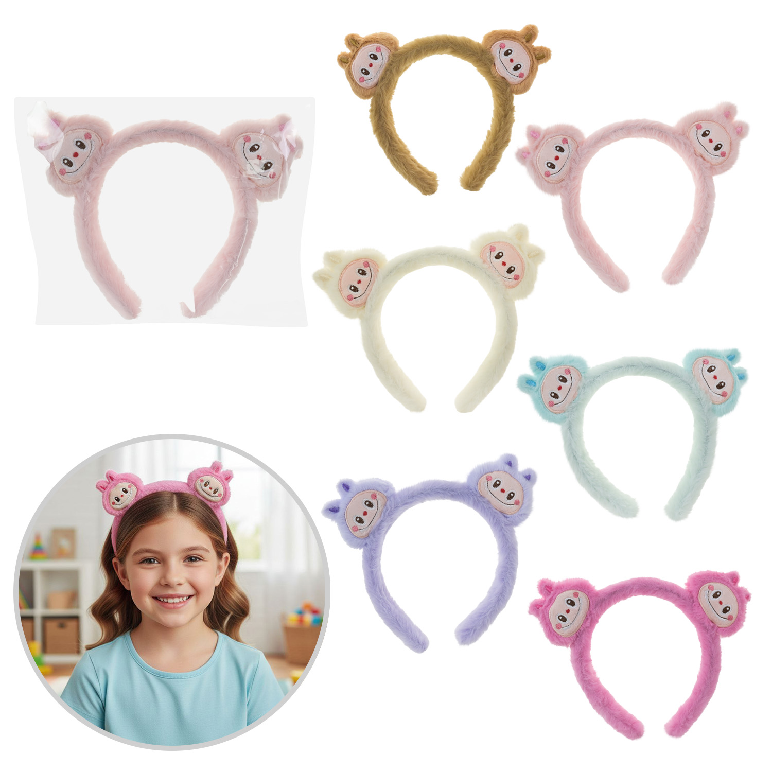 Аксесуари для дівчат арт. SE2503 (120шт)  мікс 6 видів, пакет 22*19см