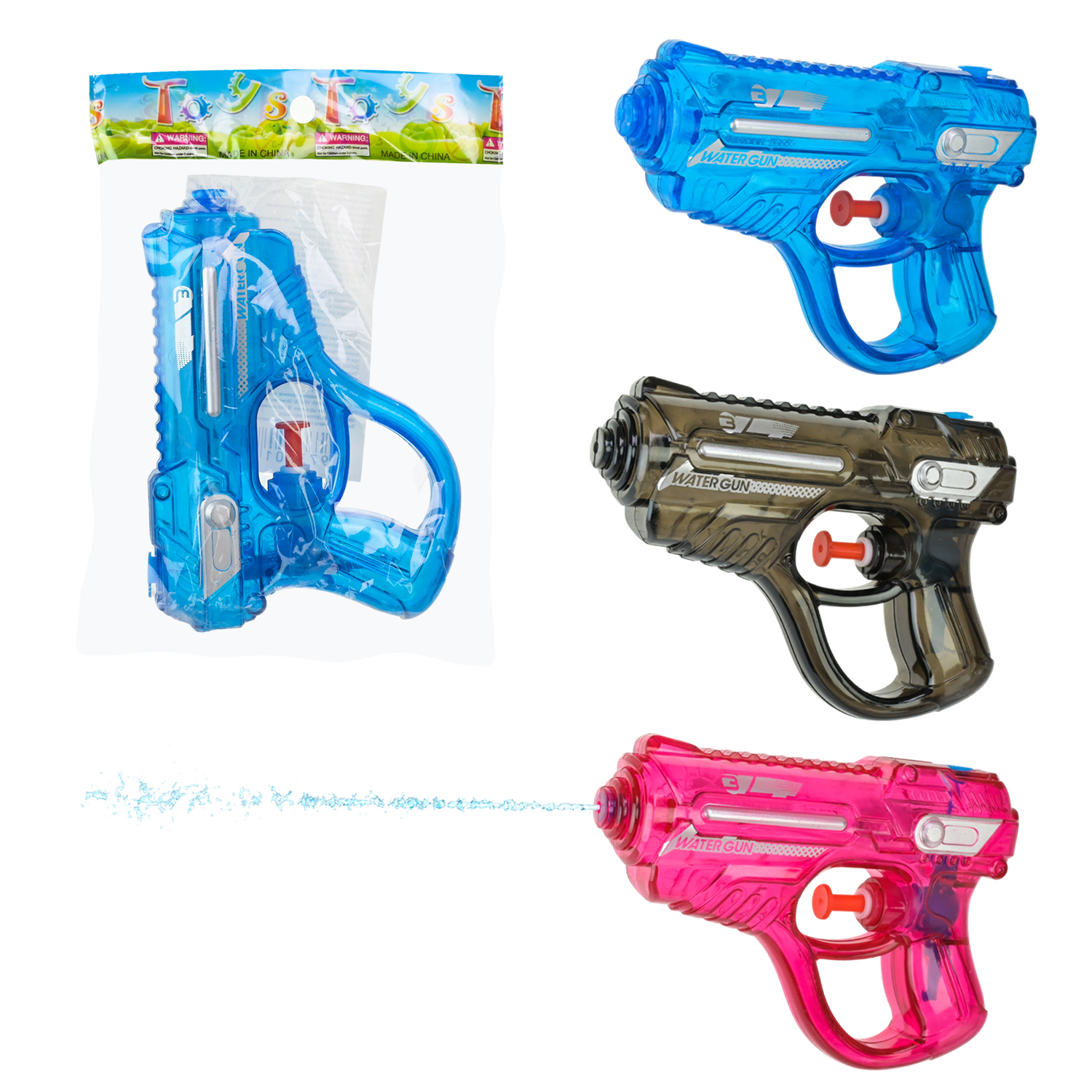 Водний пістолет арт. 8012 (720шт/2)  3 кольори, у пакеті 16*3*12,5 см