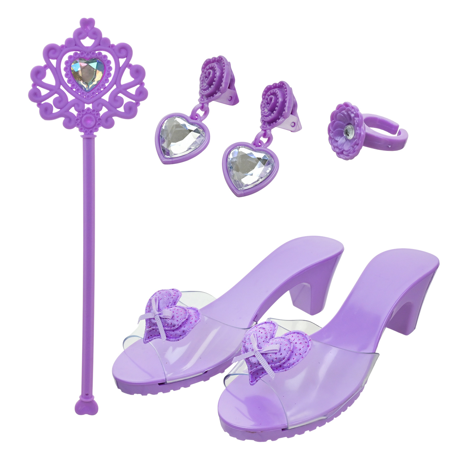 Аксесуари для дівчат арт. QS00025D1/F2/F4 (48шт/2) мікс 3 кольори, туфлі, аксес короб. 19*28*5,6