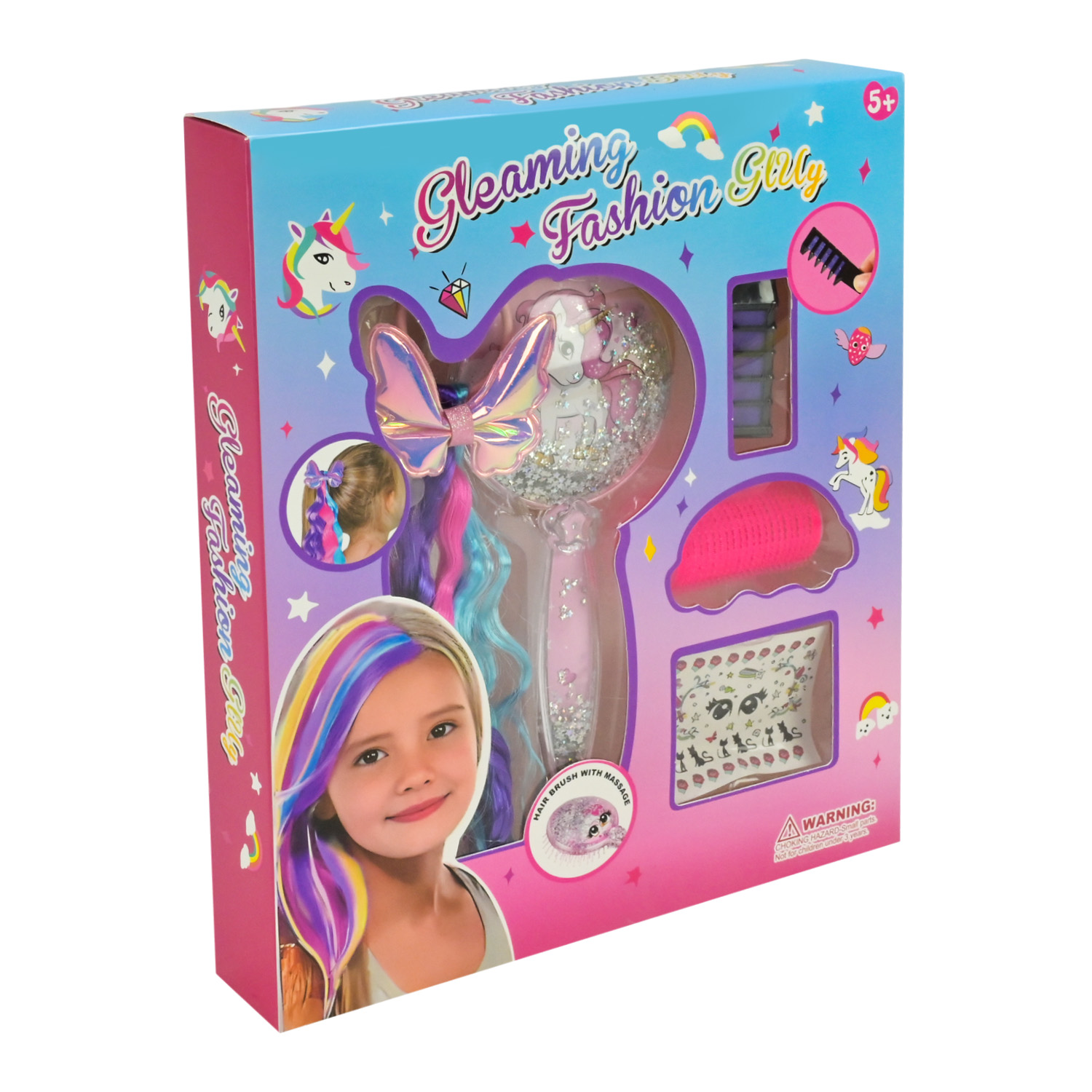 Косметика арт. L5291 (96шт/2) прядки, гребінець, аксес короб. 25*29*4,5