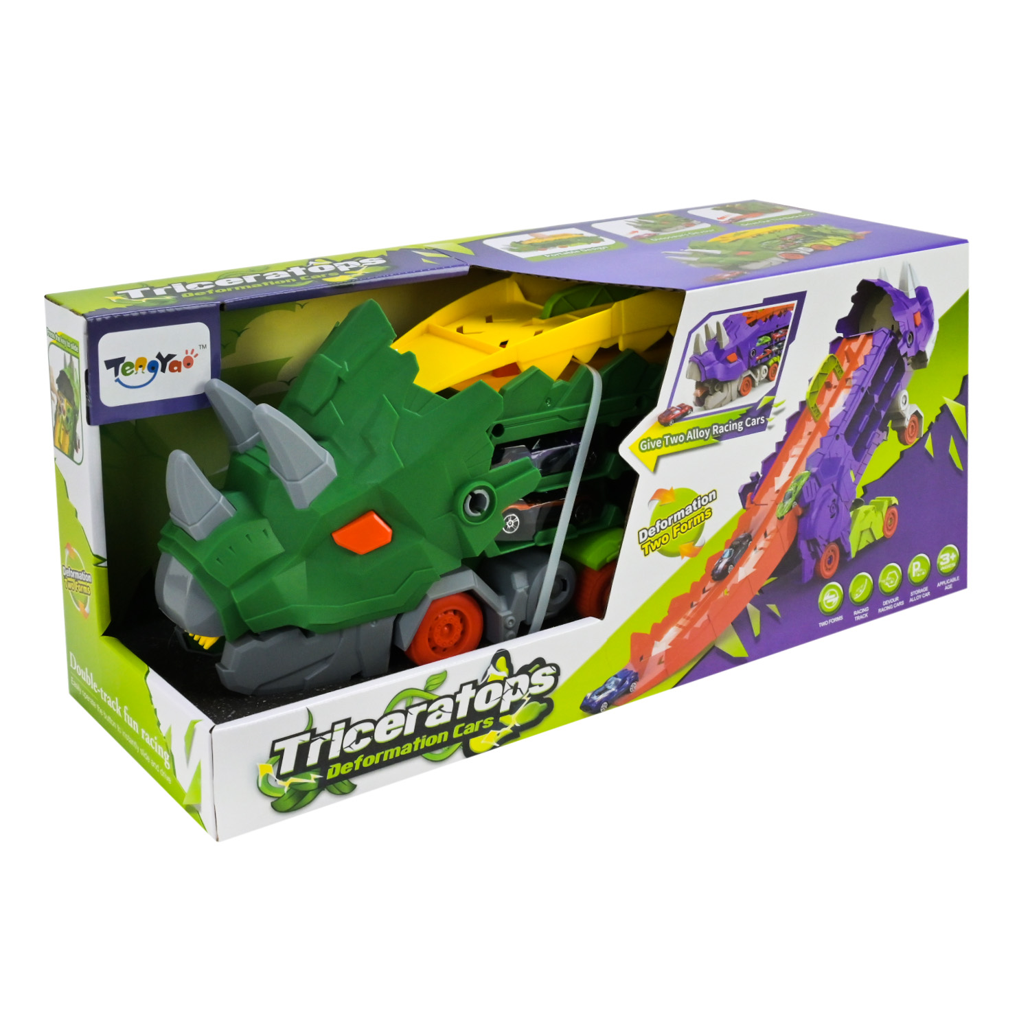 Трейлер арт. ZS-222 (16шт/2) 2кольора,2 машинки, у кор. 46*16*21см