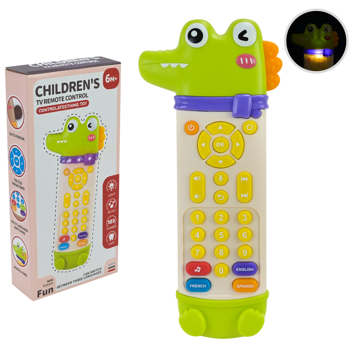 Пульт муз. арт.99601 (120шт) багатофункціональний, муз., світло, р-р 8,5*3*19см, 9,2*3,4*19,3 см