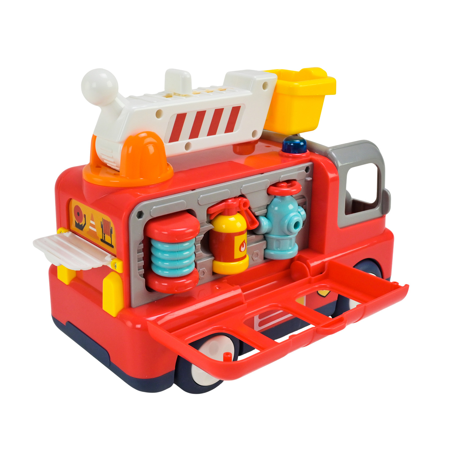 Машинка арт. YL518A (24шт) Пожежна, батар. багатофунціональна,світло, звук у короб. 30*14*20 см