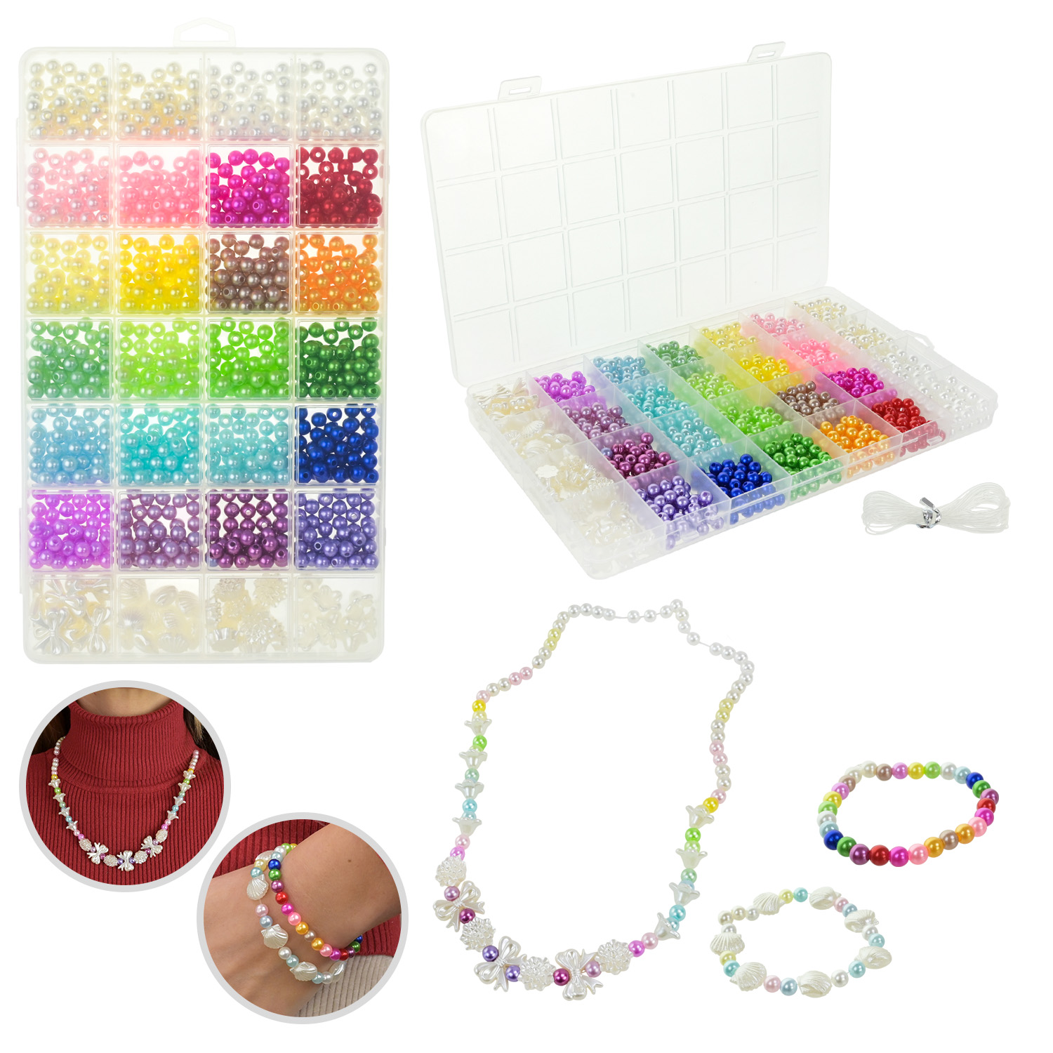 Бісер арт. 1191-39 (96шт/2) у  короб. 22*1,8*13см