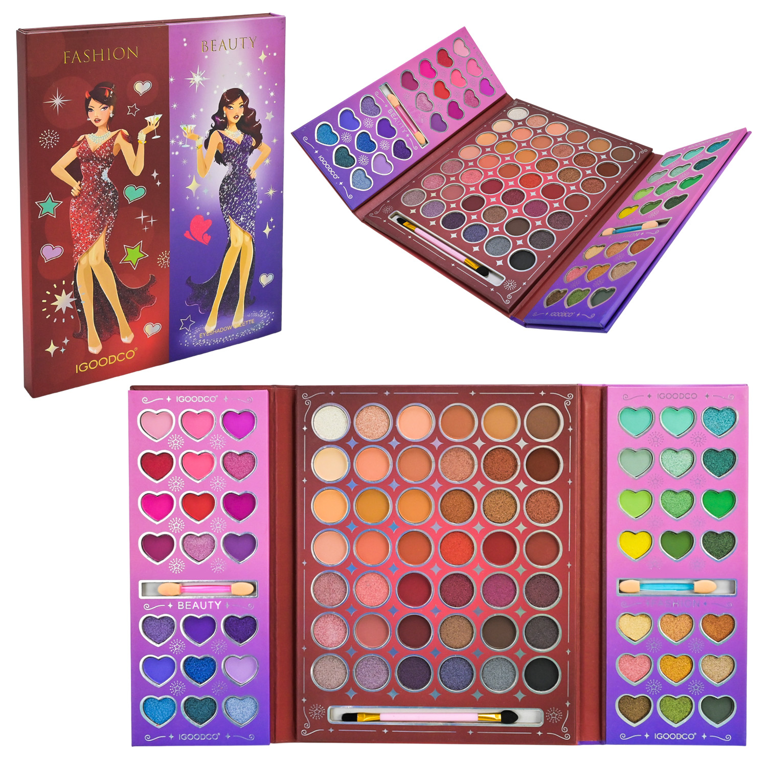 Косметика арт. IG3078 (96шт)   палетка, тіні для повік короб. 18,5*1,5*23,5см