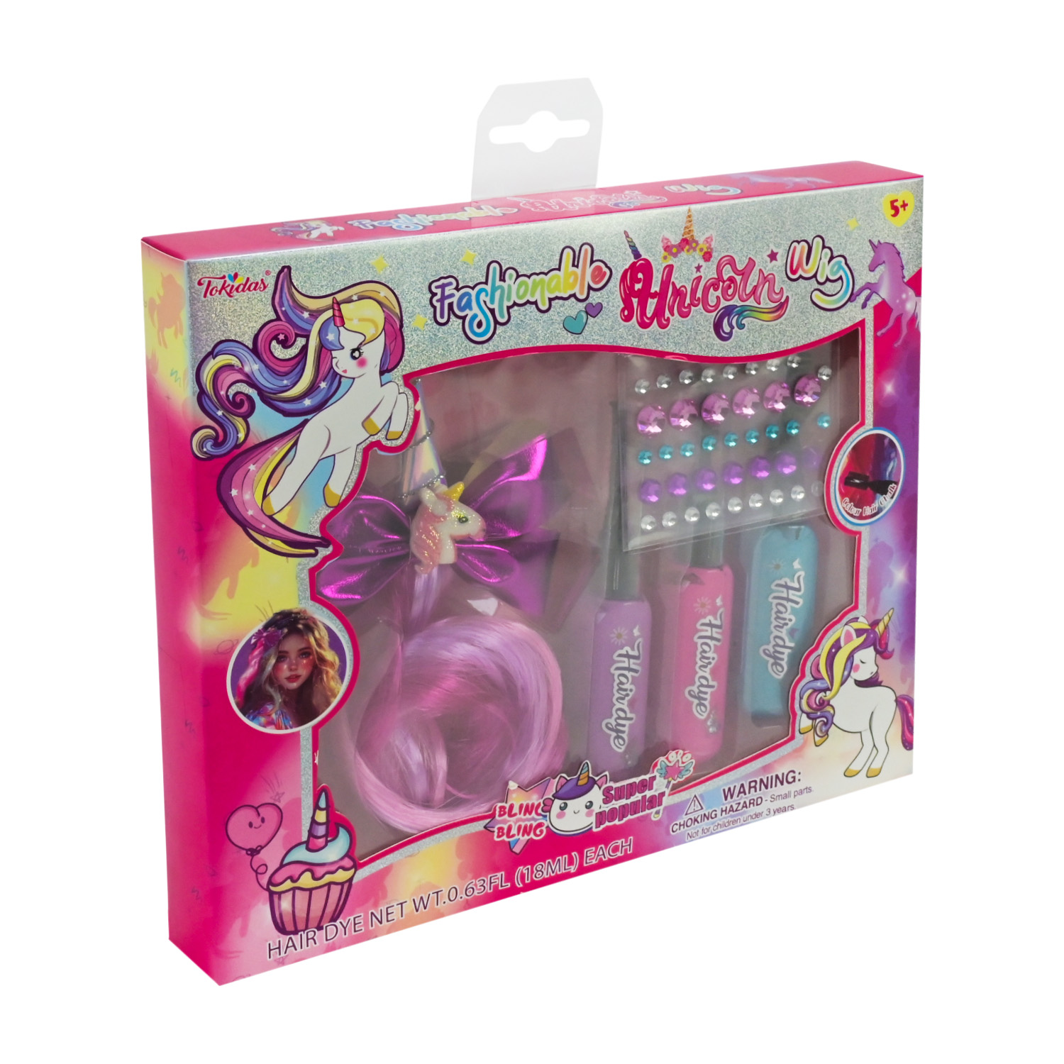 Косметика набір арт. T308 (24шт/4) аксес для волосся. туш для волосся короб. 24*3*20см