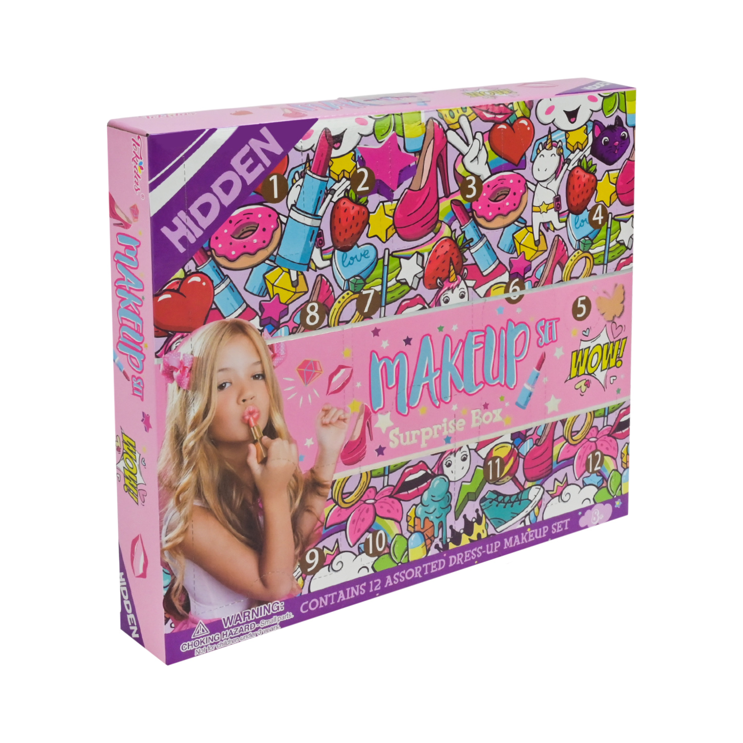 Розпаковка арт. T247 (24шт/4) косметика та аксесуари для волосся короб. 30*4*26см