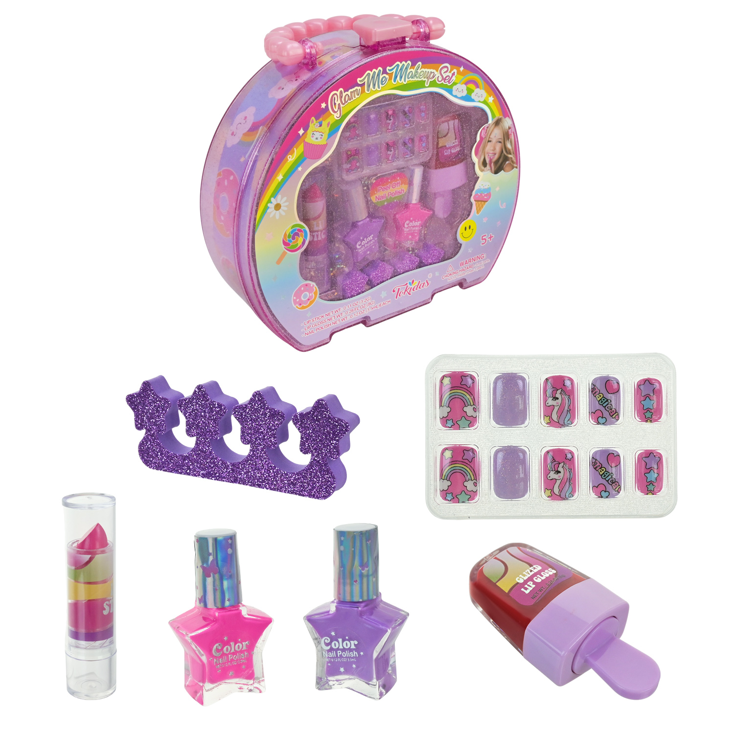 Косметика набір арт. T289 (24шт/2)  косметика та аксесуари валіза 19,5*6,5*18,5см