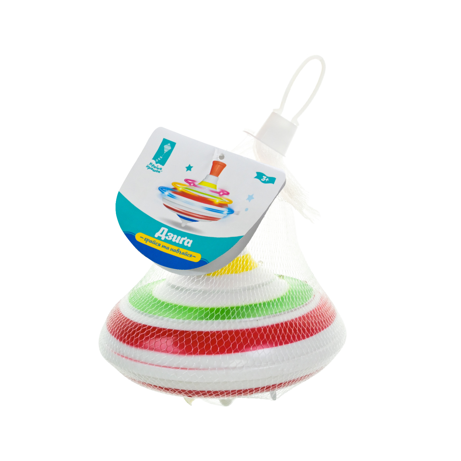 Дзига. арт. PL-725-37 (120шт/2) "Грайся та навчайся", батар., муз., світ.,р-р12*12*12см, у сітці 12*12*13 см.