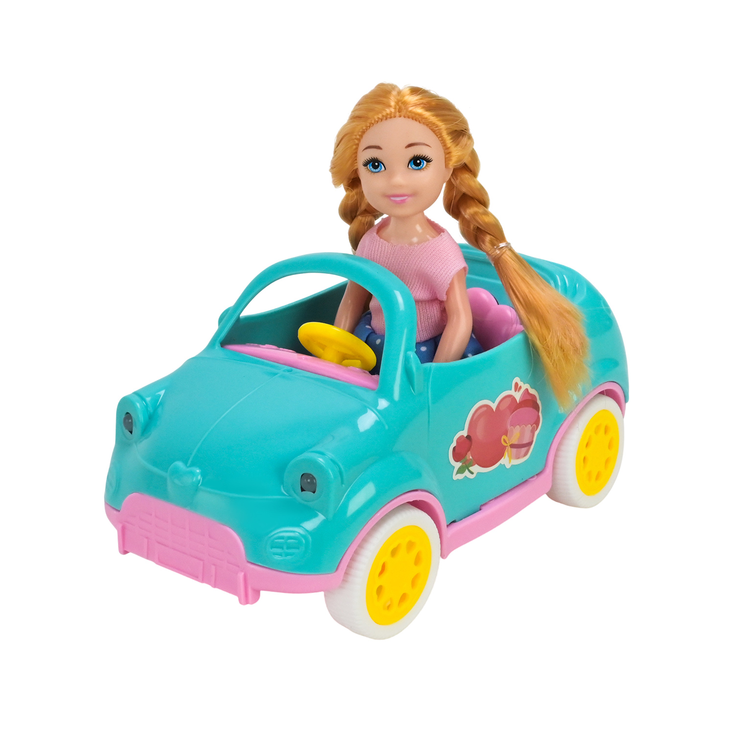 Транспорт для ляльок арт. 588C (64шт/2) батар. світло, звук, колеса крутяться, з лялькою короб. 21*19*10