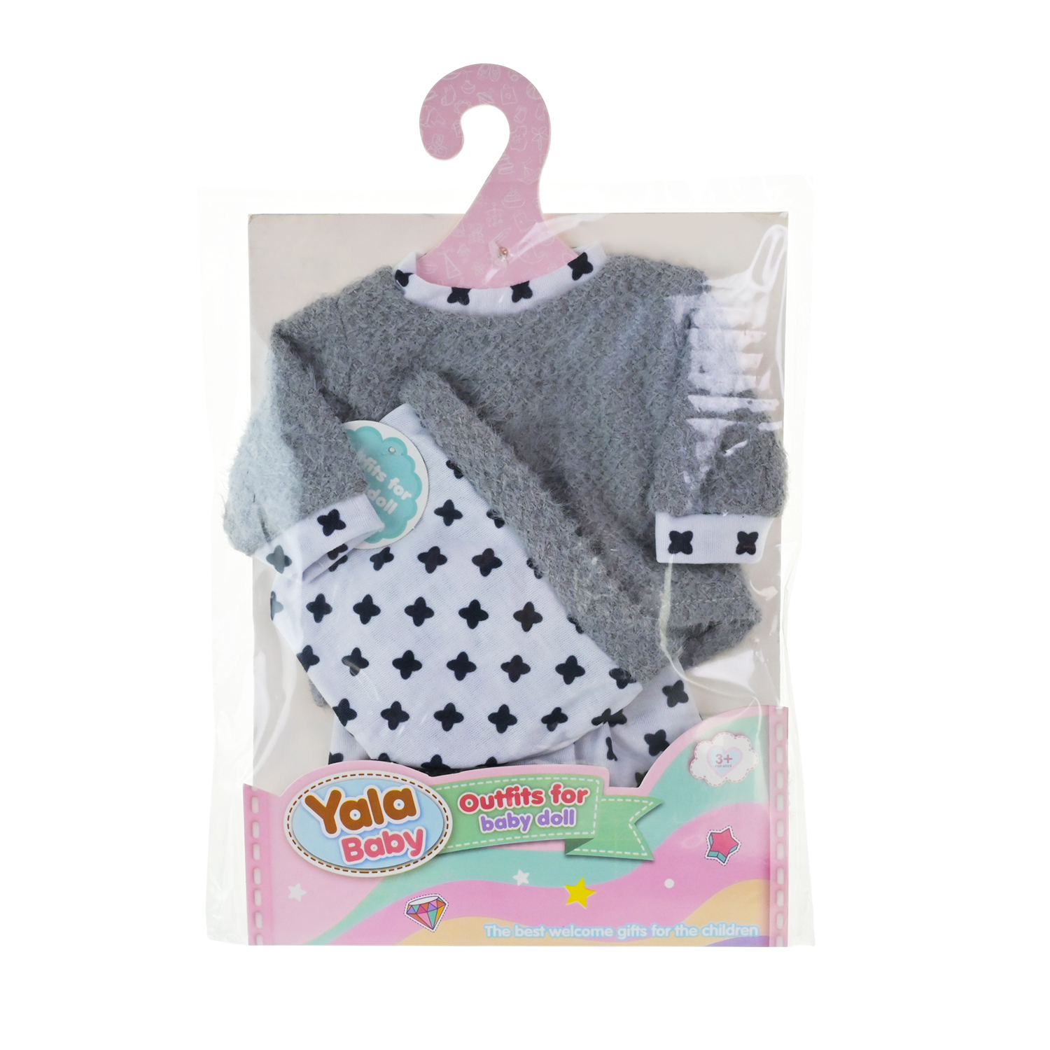 Одяг для ляльок арт. YLC340K/R (120шт) мікс видів, для ляльки 40 см пакет 19*26 см