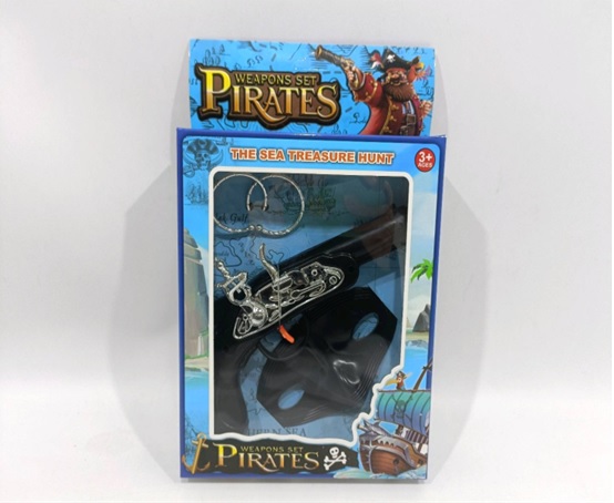 Iгровий набір JH998-2A (144шт/2) пістолет, маска у короб.30*18,8*4см