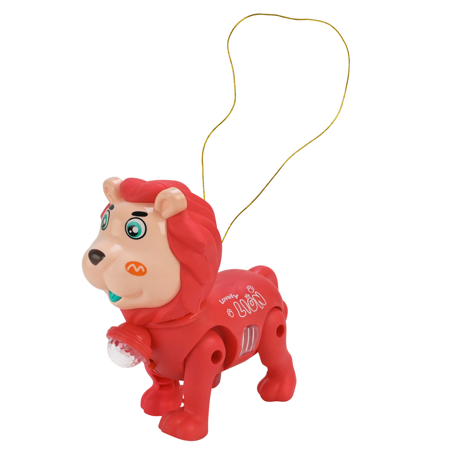 Тварина муз. арт. 776-8 (180шт/2) 4 кольори лев, світ., звук, р-р 18*8*17 см, пакет. 25*8*28см