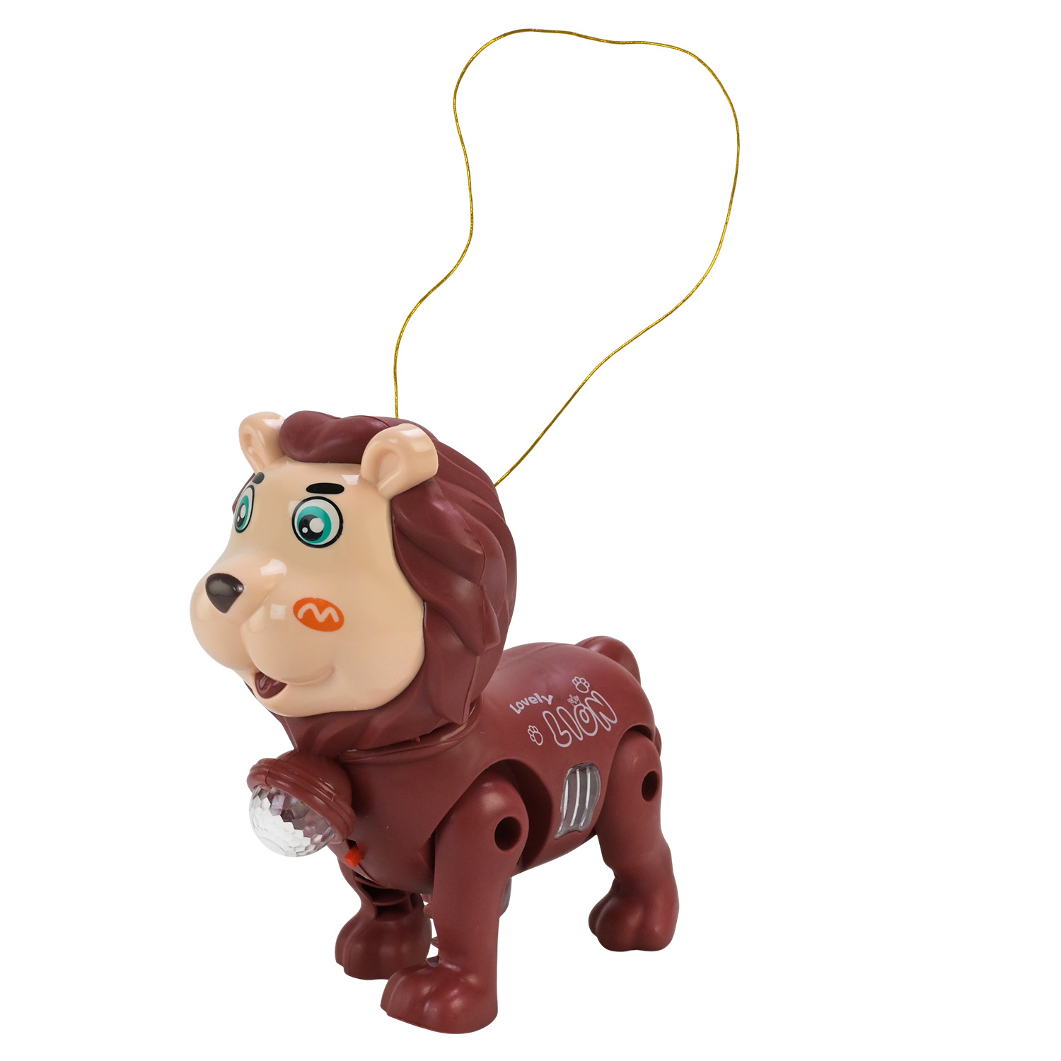 Тварина муз. арт. 776-8 (180шт/2) 4 кольори лев, світ., звук, р-р 18*8*17 см, пакет. 25*8*28см