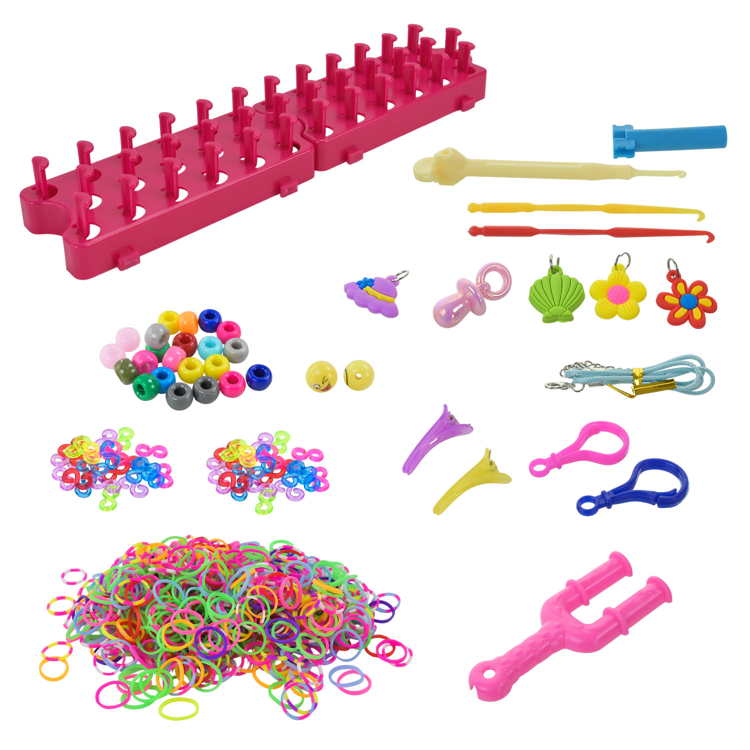 Резиночки для плетіння арт. 16301 (96шт/2) для створення браслетів, брилків, прикрас і подарунків, коробка 30*4,5*27,5 см