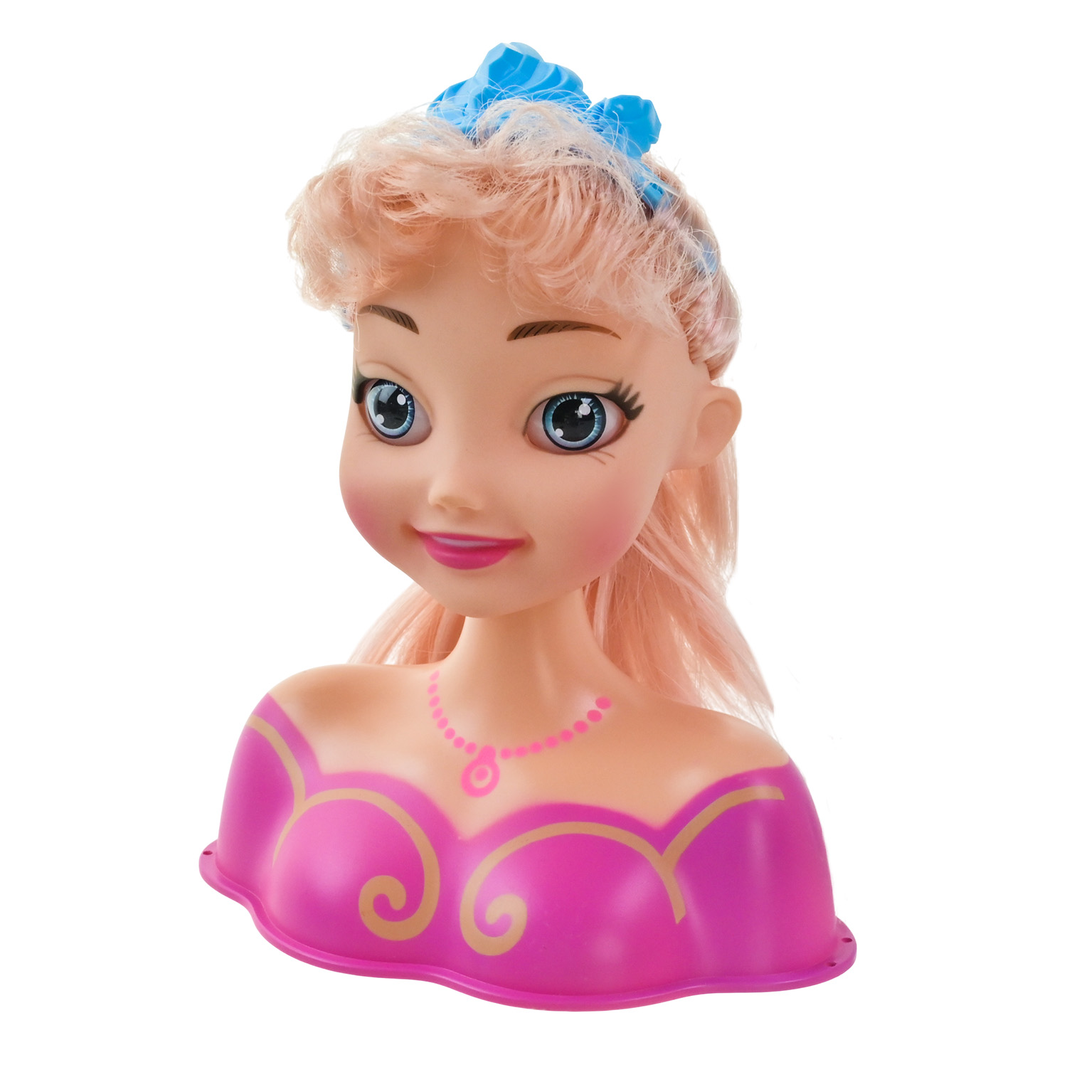 Голова для зачісок арт. L-81-1 (72шт/2) мікс 2 види, аксесуари для волосся, у короб. 18*9,3*20 см