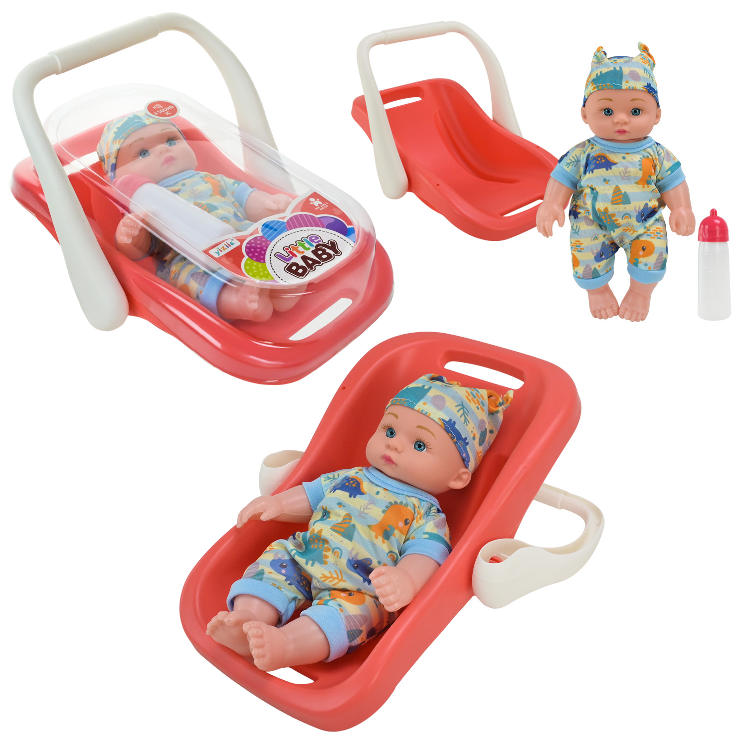 Пупс арт. Y347-103Y (64шт) розмовляє,плаче,сміється, переноска, пляшечка 18,5*11*29,5 см