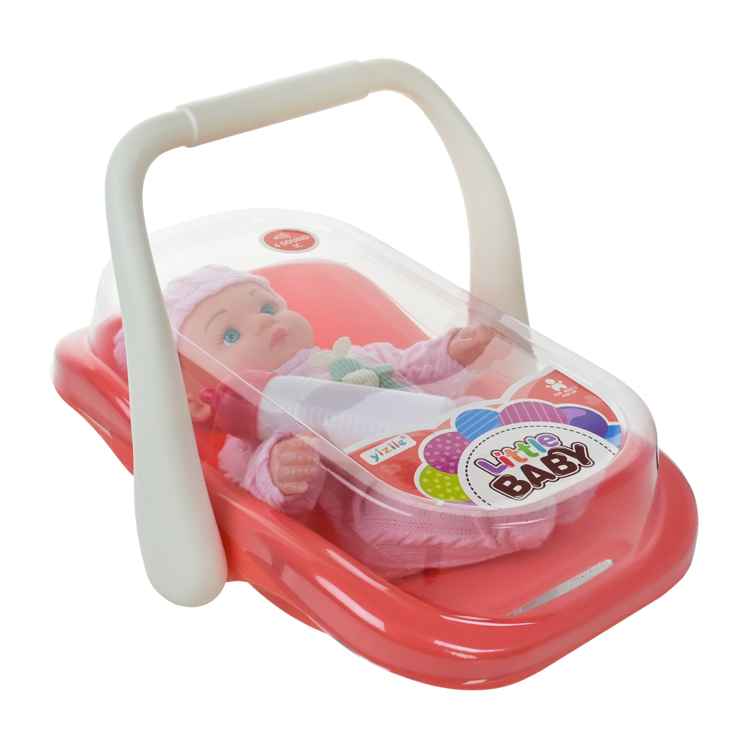 Пупс арт. Y347-105Y (64шт/2) розмовляє,плаче,сміється, переноска, пляшечка 18,5*11*29,5 см