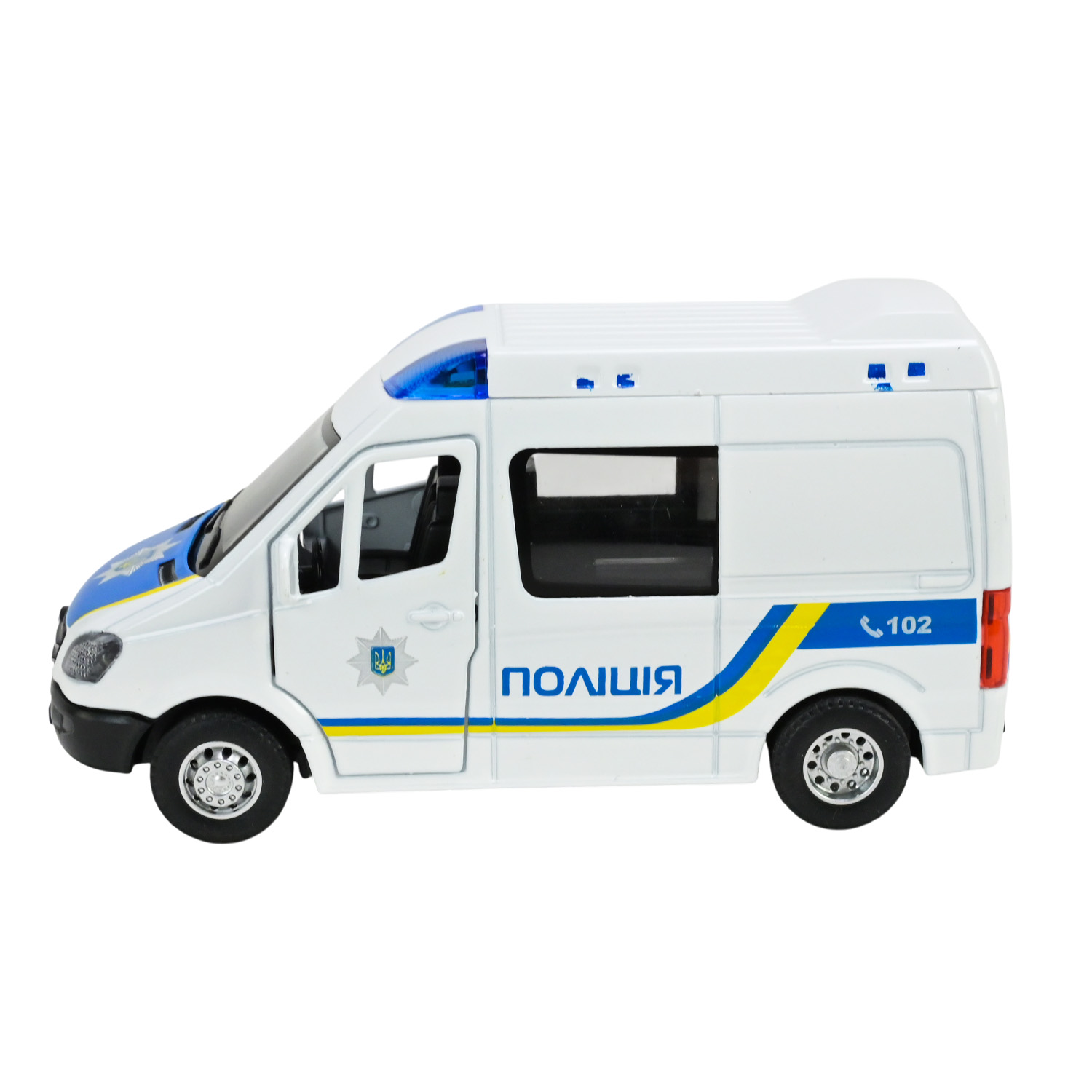 Машина мет. АВТОПРОМ арт. AP7542 (108шт/2) "Полицiя" батар.,світло,звук,у короб.17*14*6,5см