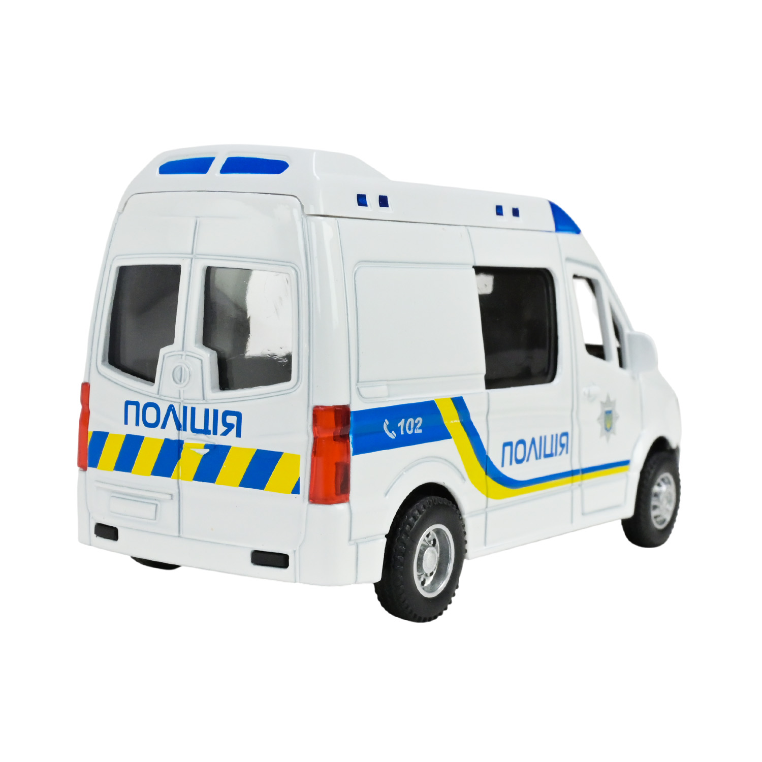 Машина мет. АВТОПРОМ арт. AP7542 (108шт/2) "Полицiя" батар.,світло,звук,у короб.17*14*6,5см