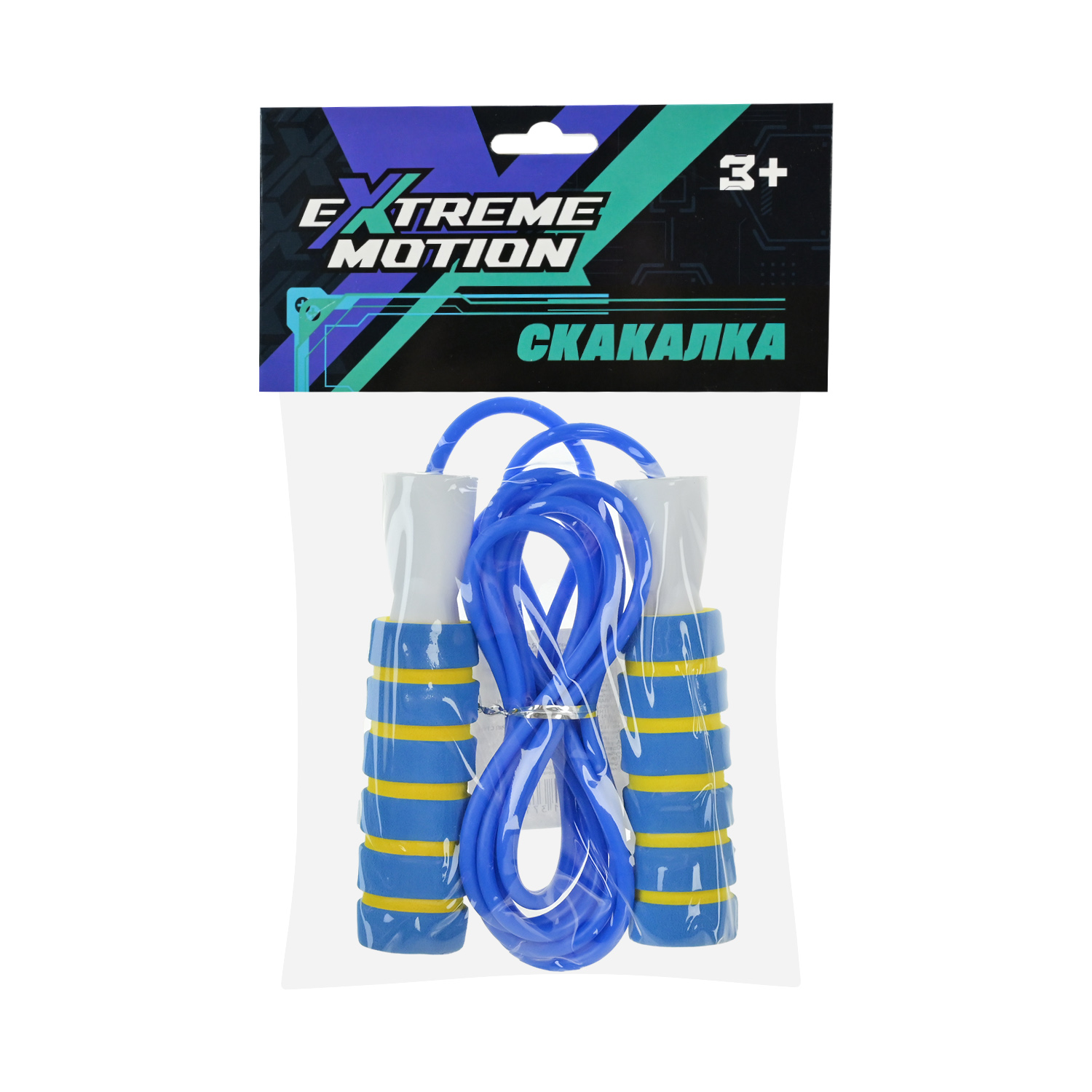 Скакалка арт. JR2209 (200шт), 4 мікс кольри, на підшипниках 2,7м, у пакеті 14*3*24см