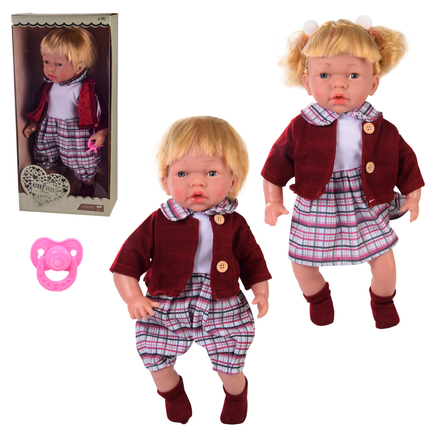 Лялька арт. 01599A (18шт/2) 2 види, короб.46,5 * 22 * 12 см