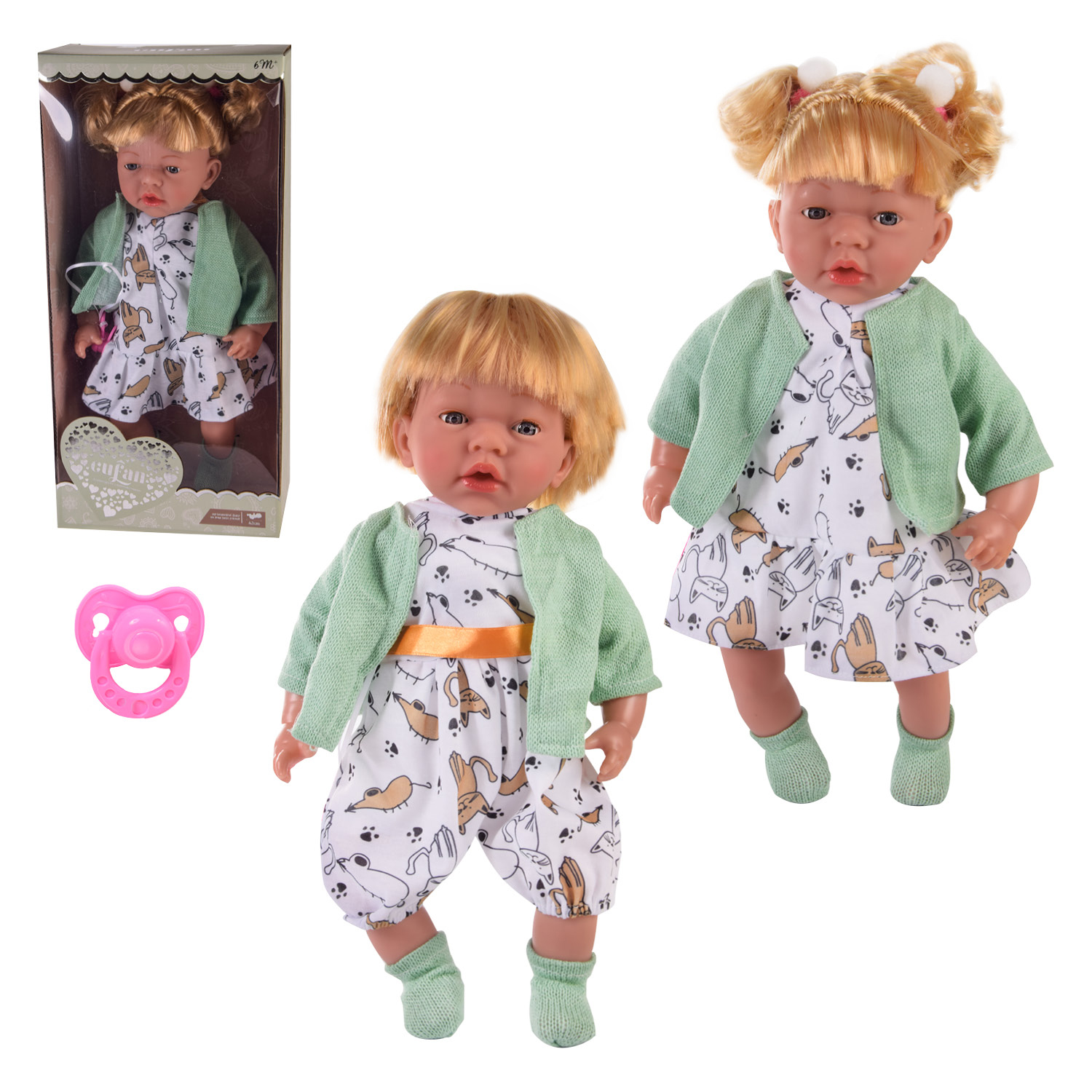 Лялька арт. 01399B (18шт/2) 2 види, короб.46,5 * 22 * 12 см
