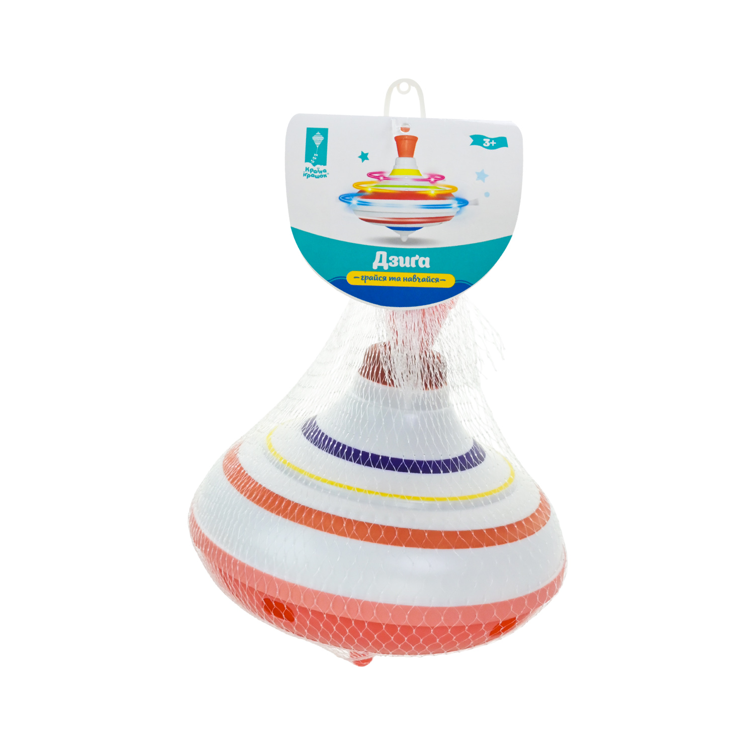 Дзига арт. PL-725-39 (144шт/2) р-р 13*13*15 см, у сітці 14*14 см,