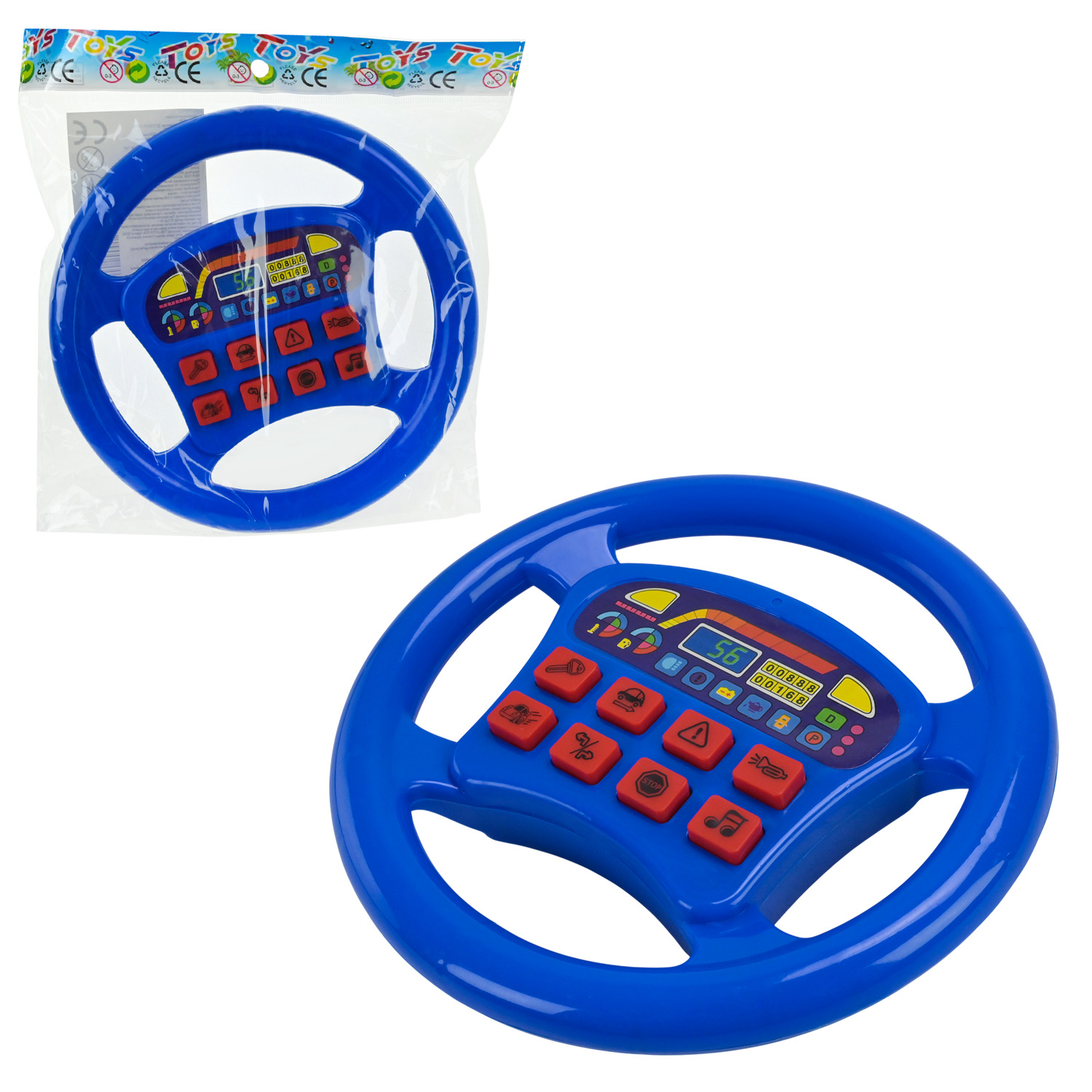 Кермо музичне арт. 3360 (192шт/2) р-р 18,5*18,5*3 см, у пакеті 22*3*20 см.