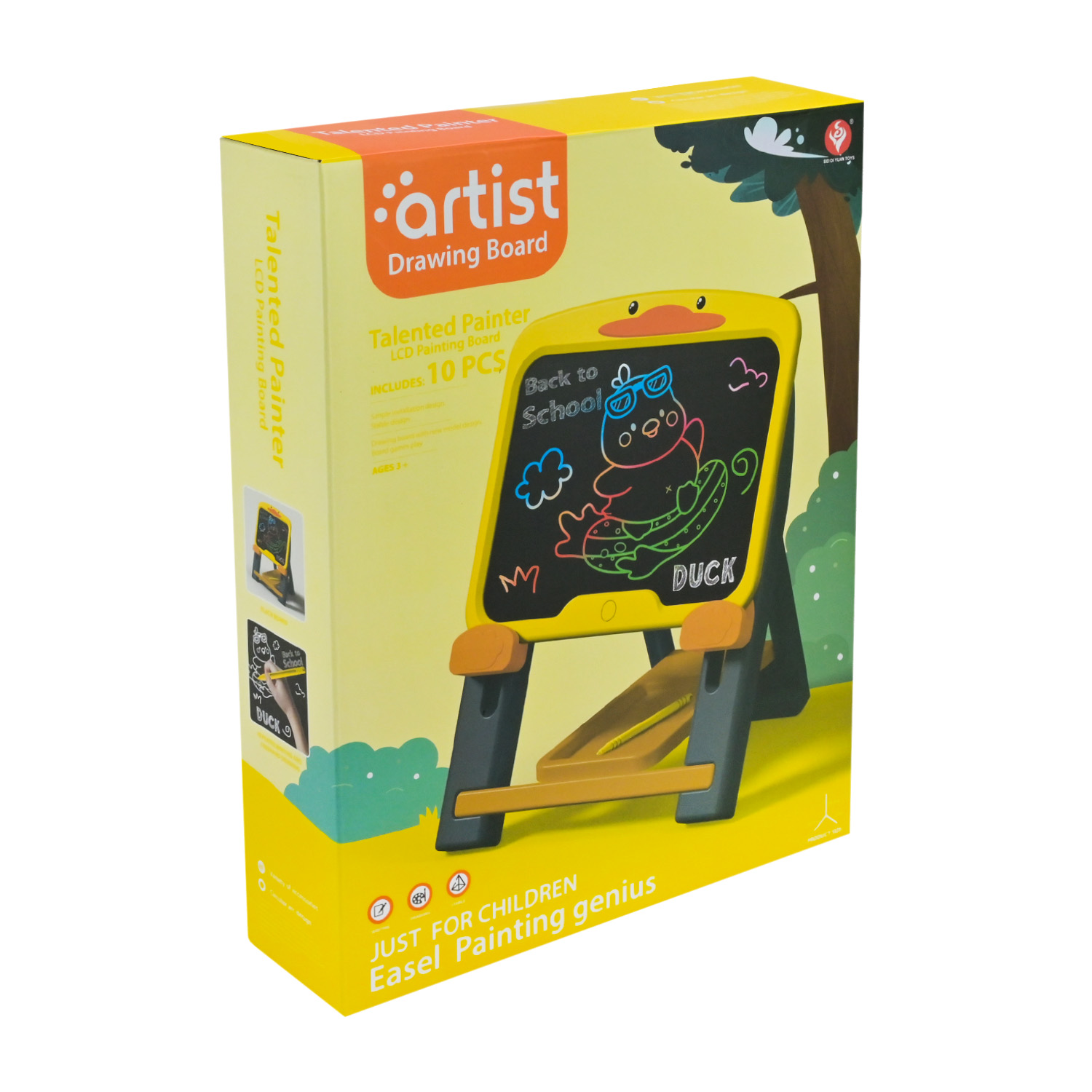 Мольберт арт. 050-82 (18шт) р-р 32,5*30*41см, у комплекті 2 стилуси, у короб. 42*9*33см