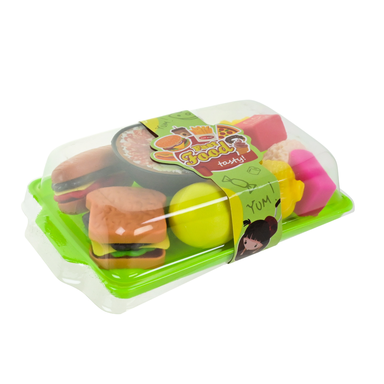 Іграшка Fast food set арт. 6001/2 (240шт/2) мікс 2 види, фаст фуд 16*10*4