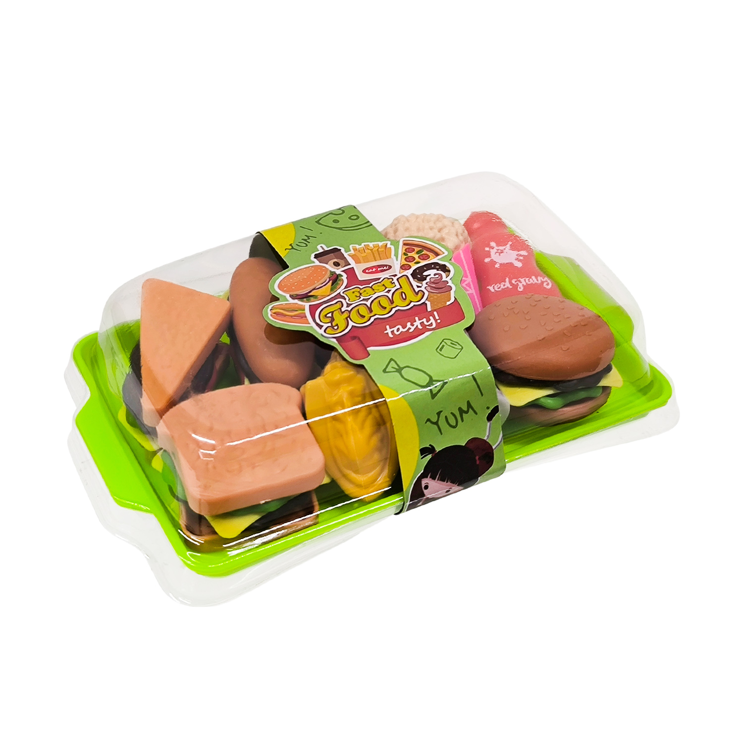 Іграшка Fast food set арт. 6001/2 (240шт/2) мікс 2 види, фаст фуд 16*10*4