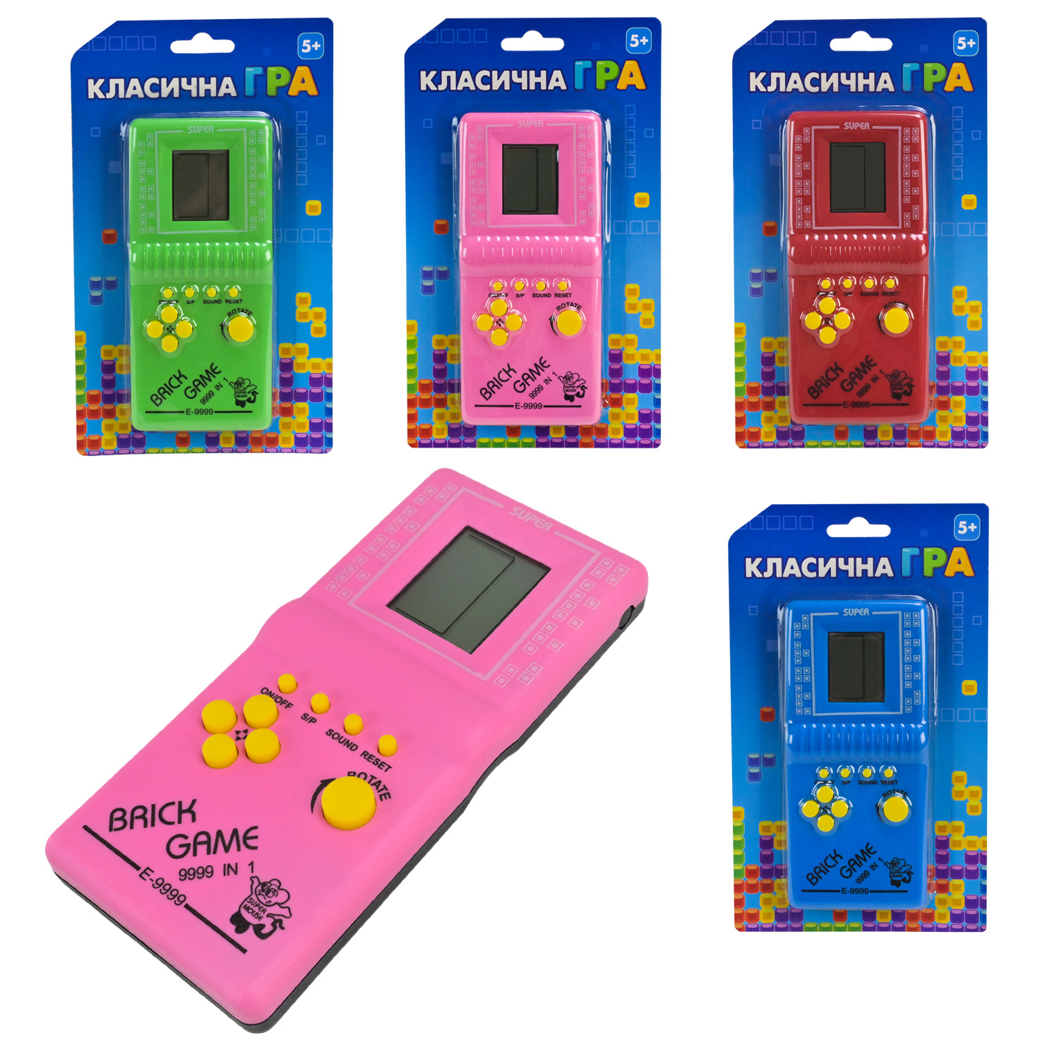 Електронна гра арт.725-60 (168шт/2)4 кольори мікс,р-р 6,5х2х14,5 см,  планшет 19*10см