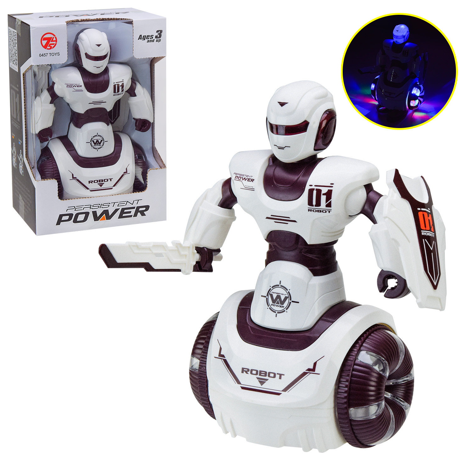 Робот арт. 606-15 (60шт) батар.,світ.,звук,короб. 24*16*11,5см