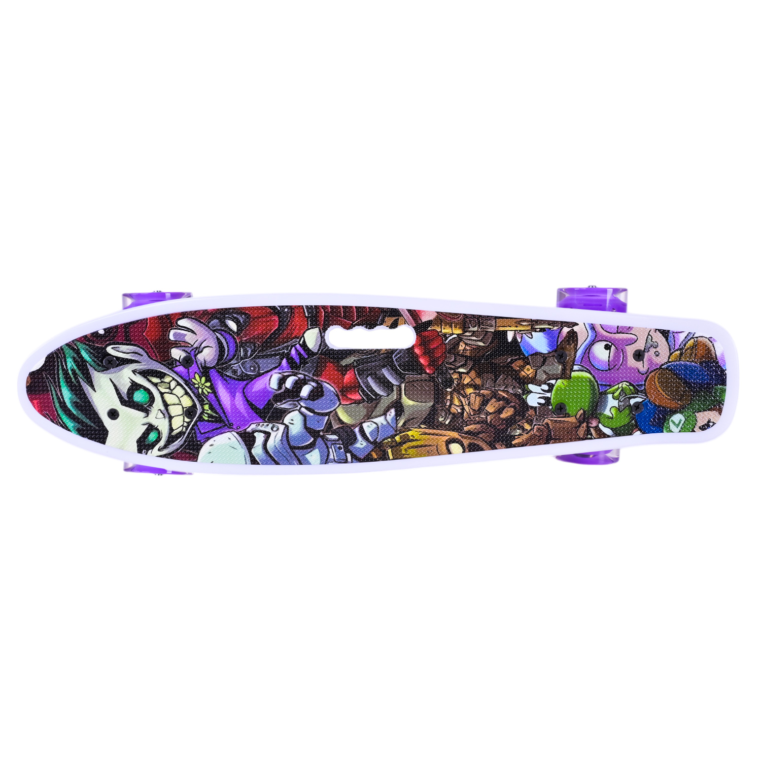 Пенні борд арт. SC2533 (8шт) 56*15 см колеса PU свiтяться, 7 видів