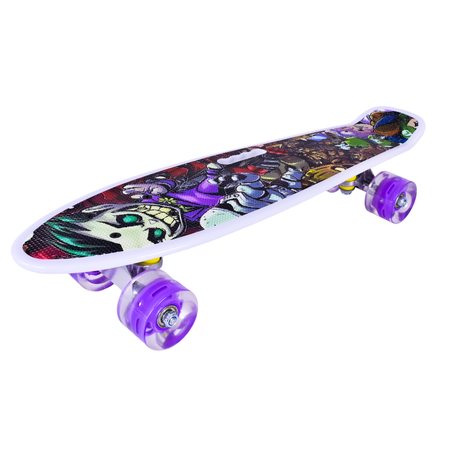 Пенні борд арт. SC2533 (8шт) 56*15 см колеса PU свiтяться, 7 видів