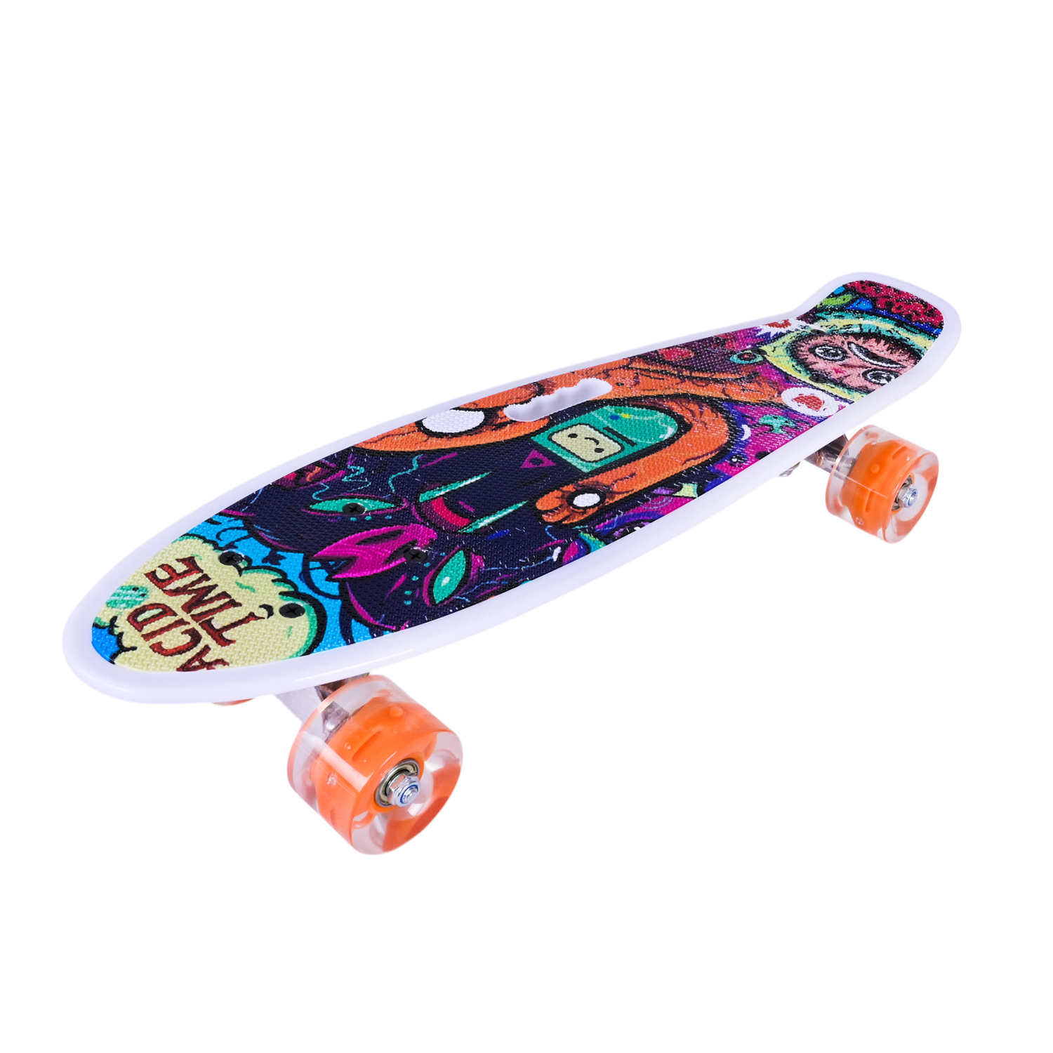 Пенні борд арт. SC2533 (8шт) 56*15 см колеса PU свiтяться, 7 видів