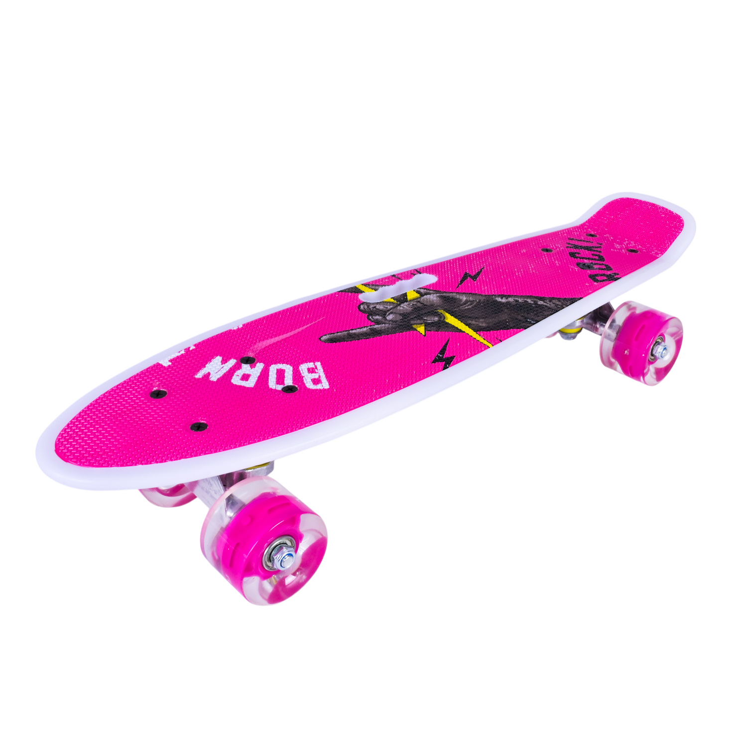 Пенні борд арт. SC2533 (8шт) 56*15 см колеса PU свiтяться, 7 видів