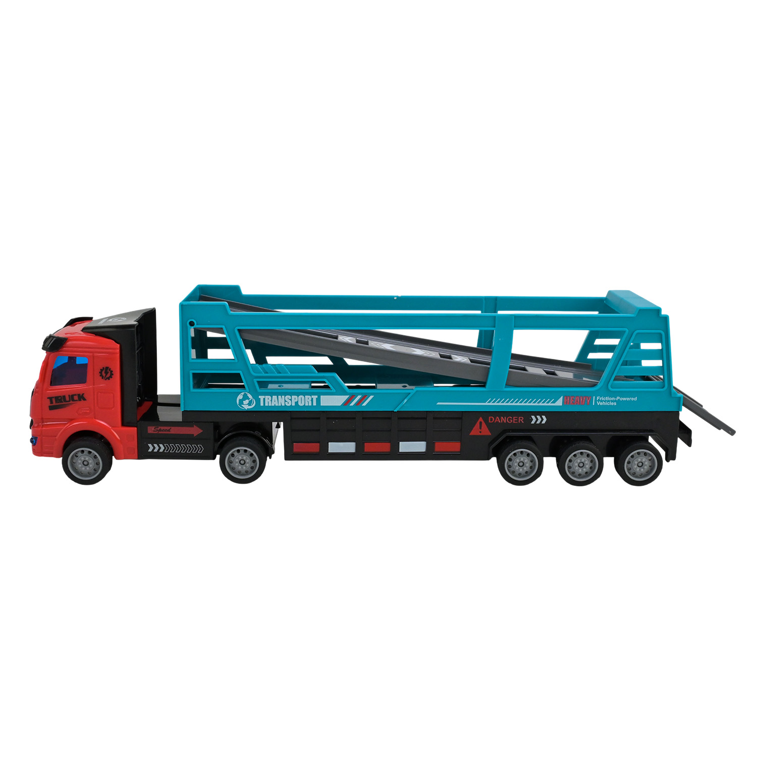 Трейлер арт. 666-6 (72шт/2) 2кольра,4машинки в наборі, короб. 35*7*13см