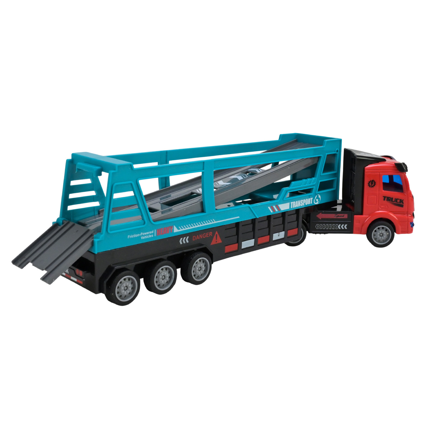 Трейлер арт. 666-6 (72шт/2) 2кольра,4машинки в наборі, короб. 35*7*13см