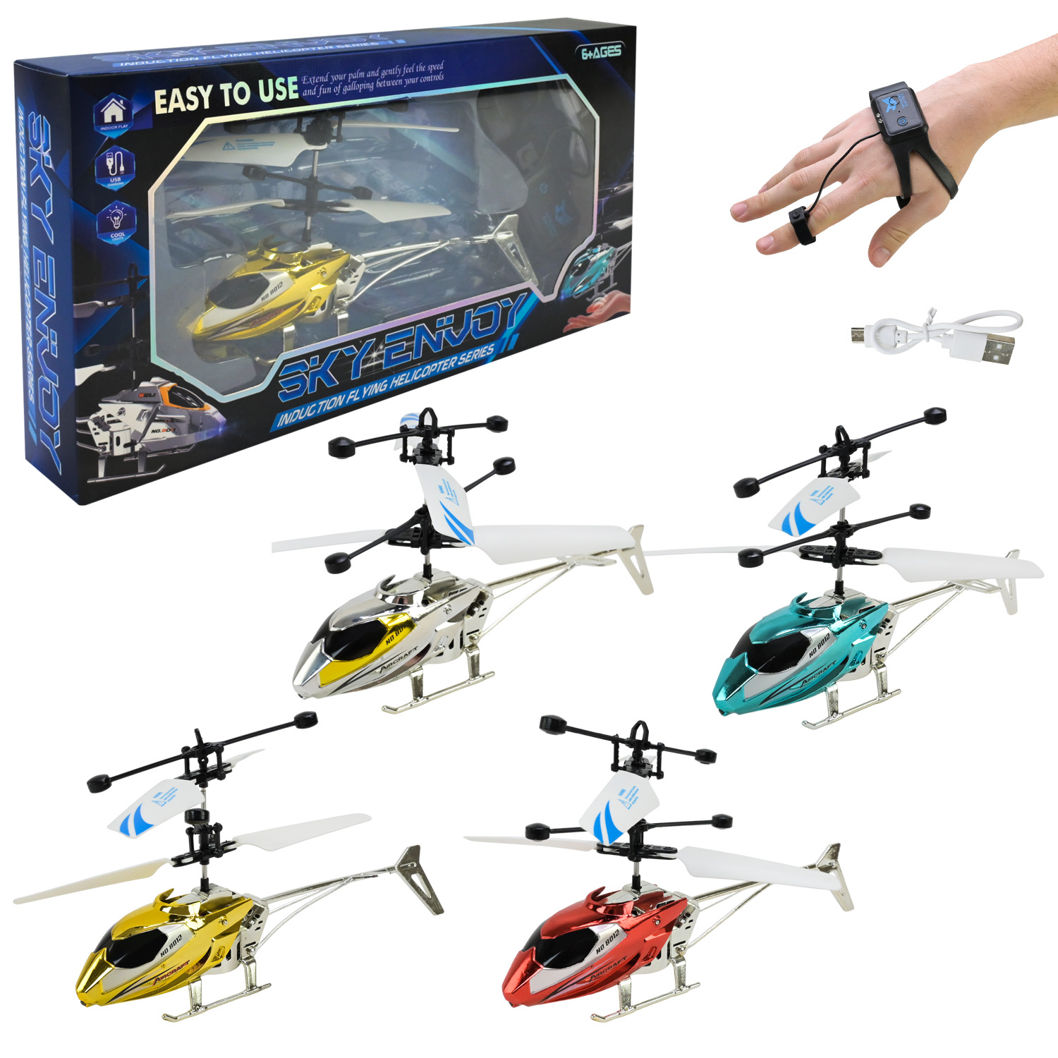 Вертоліт-запускалка арт. 8012 (72шт) акум.,управл.рукою,у короб.,30,7*15,3*4,3см