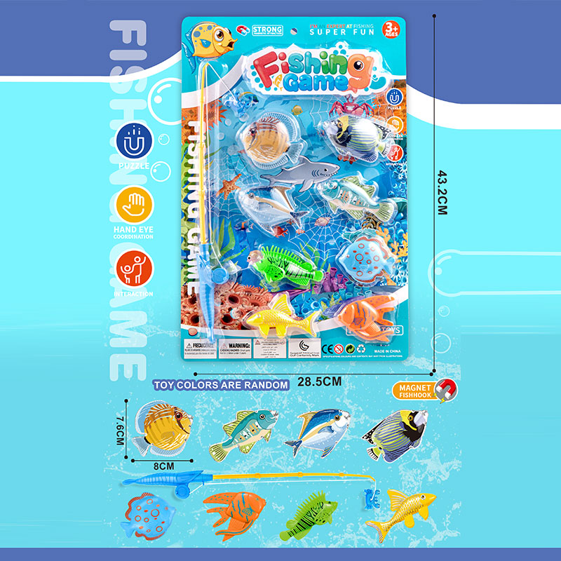 Рибалка арт. 272-502A (108шт/2) вудка, 8 рибок, планшет 43,2*28,5см.