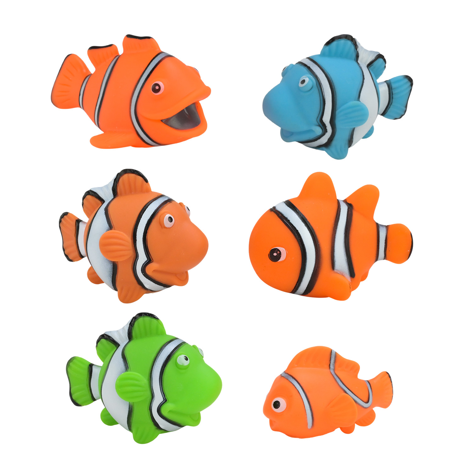 Пискавка арт. HY930-36 (192шт/2) морські рибки, 6 шт.сітці 20*20см