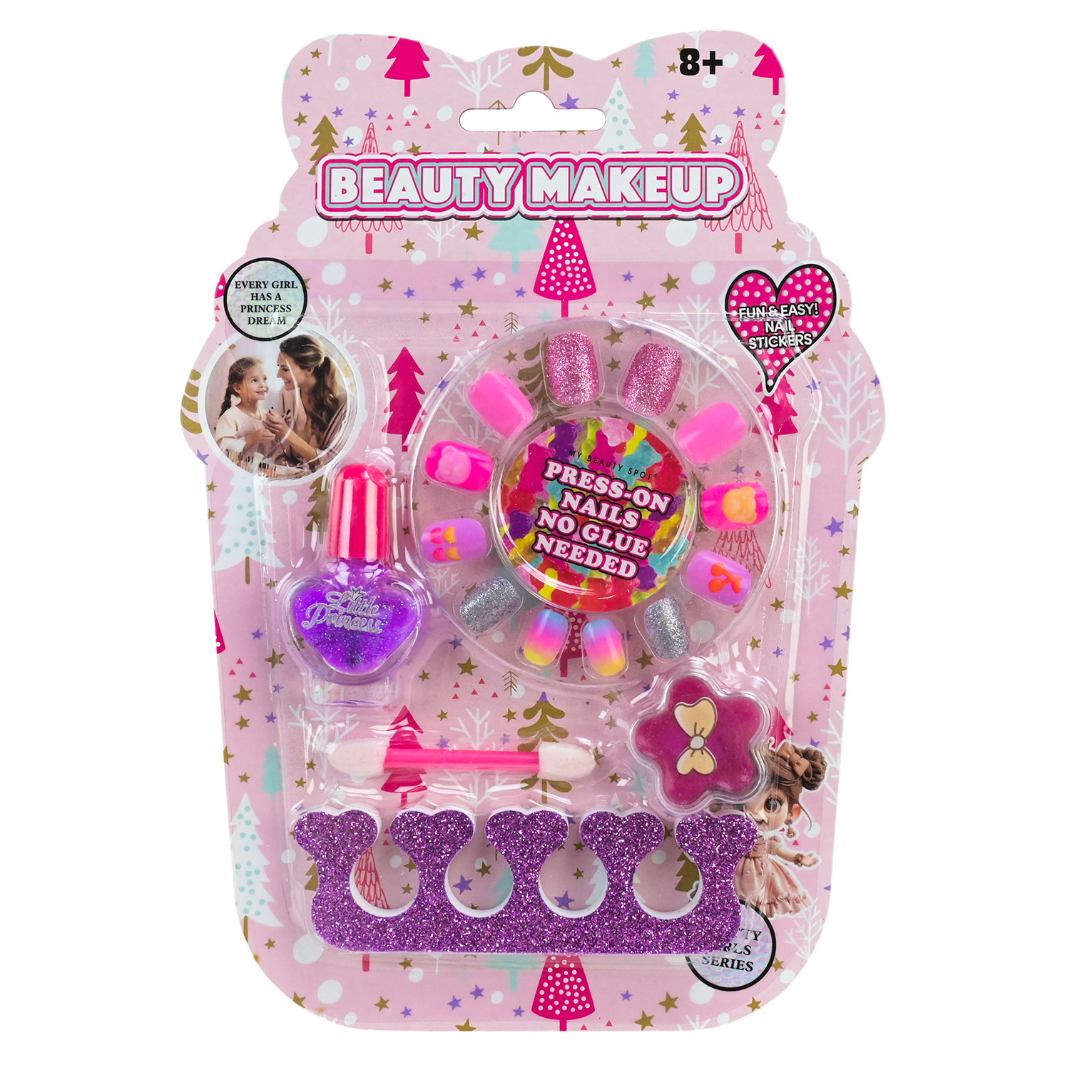 Набір дитячої косметики арт. 2106A (192шт/2)   нігті, лак, аксес планш. 15*22*3